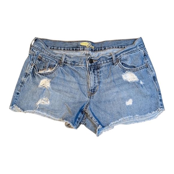Old Navy “The Diva” Distressed Denim Shorts - Picture 2 of 11